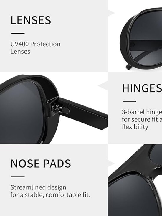 Oversized Aviator Sunglasses main image 5